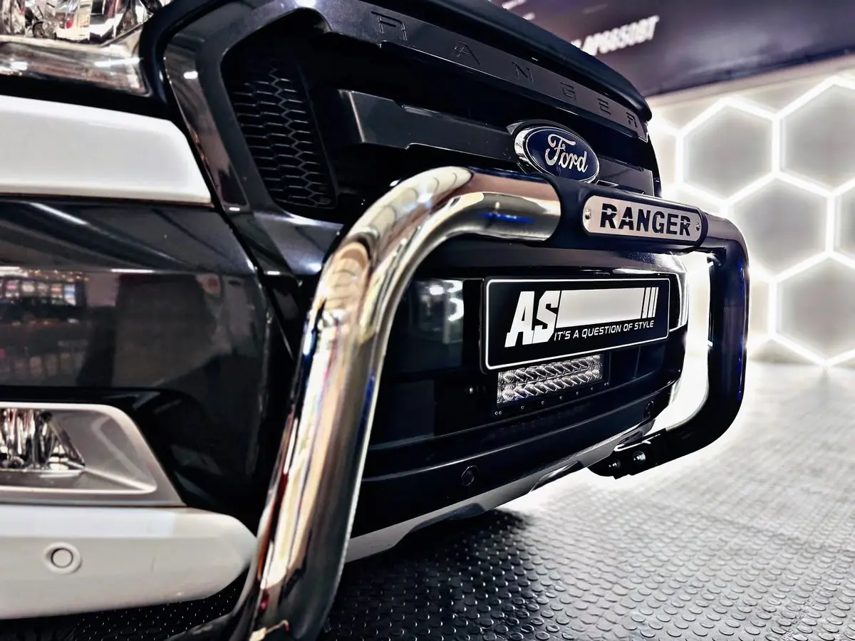Ford Ranger 2016-2021 Pdc Friendly Nudge Bar Chrome 1