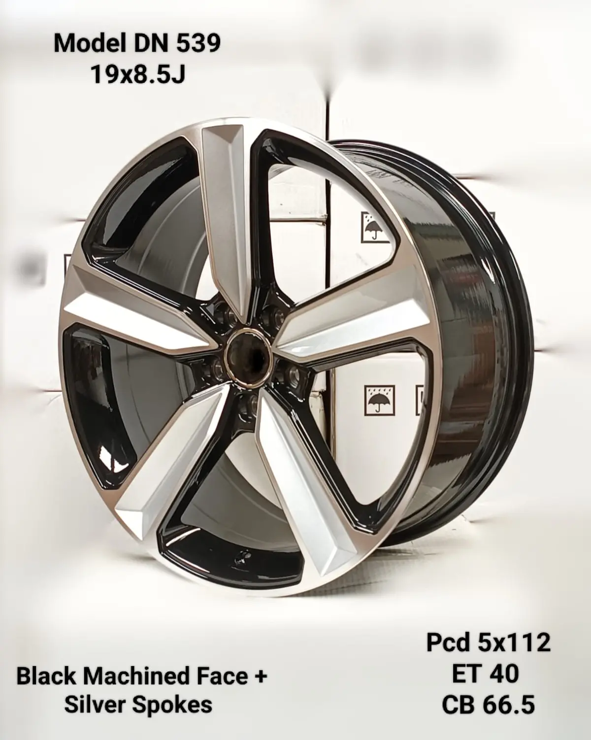 19” As-Dn-539 ( 5X112 ) Black 1