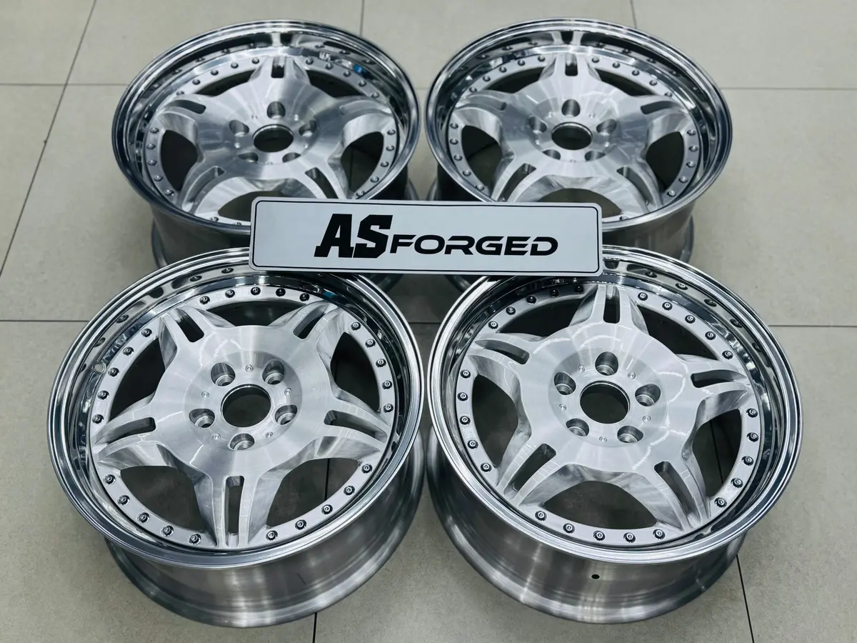 18 ” E36 M3 Motorsport German Spec Forged2pce Split  Rims Silver Narrow Wides With High Polish Mirror Lips 1