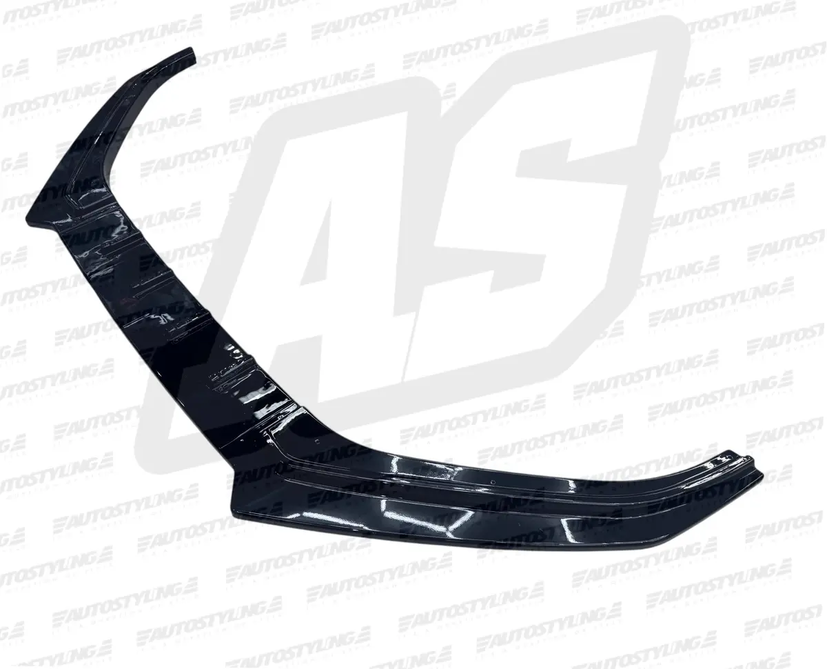 New Improved Vw Polo 6 Preface Fd 3Pce New Plastic Gloss Black Front Spoiler 1
