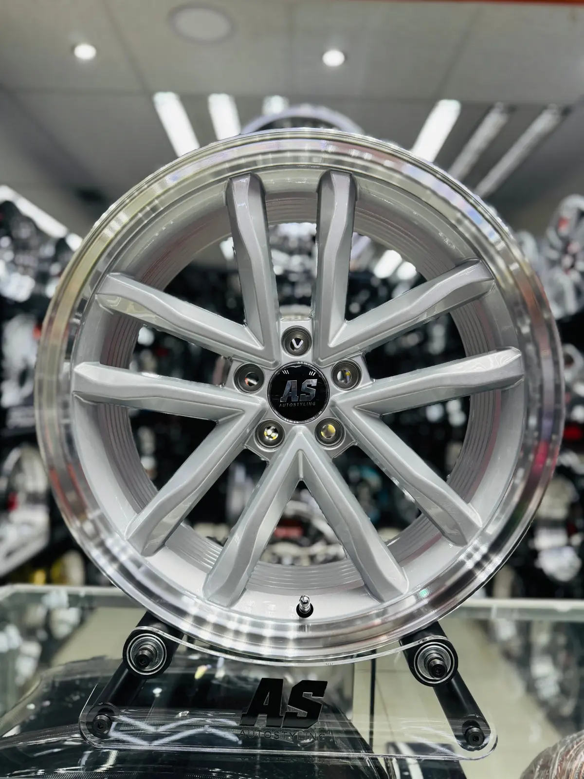 17” As- Highline Dished 5/100 Silver Rims 1