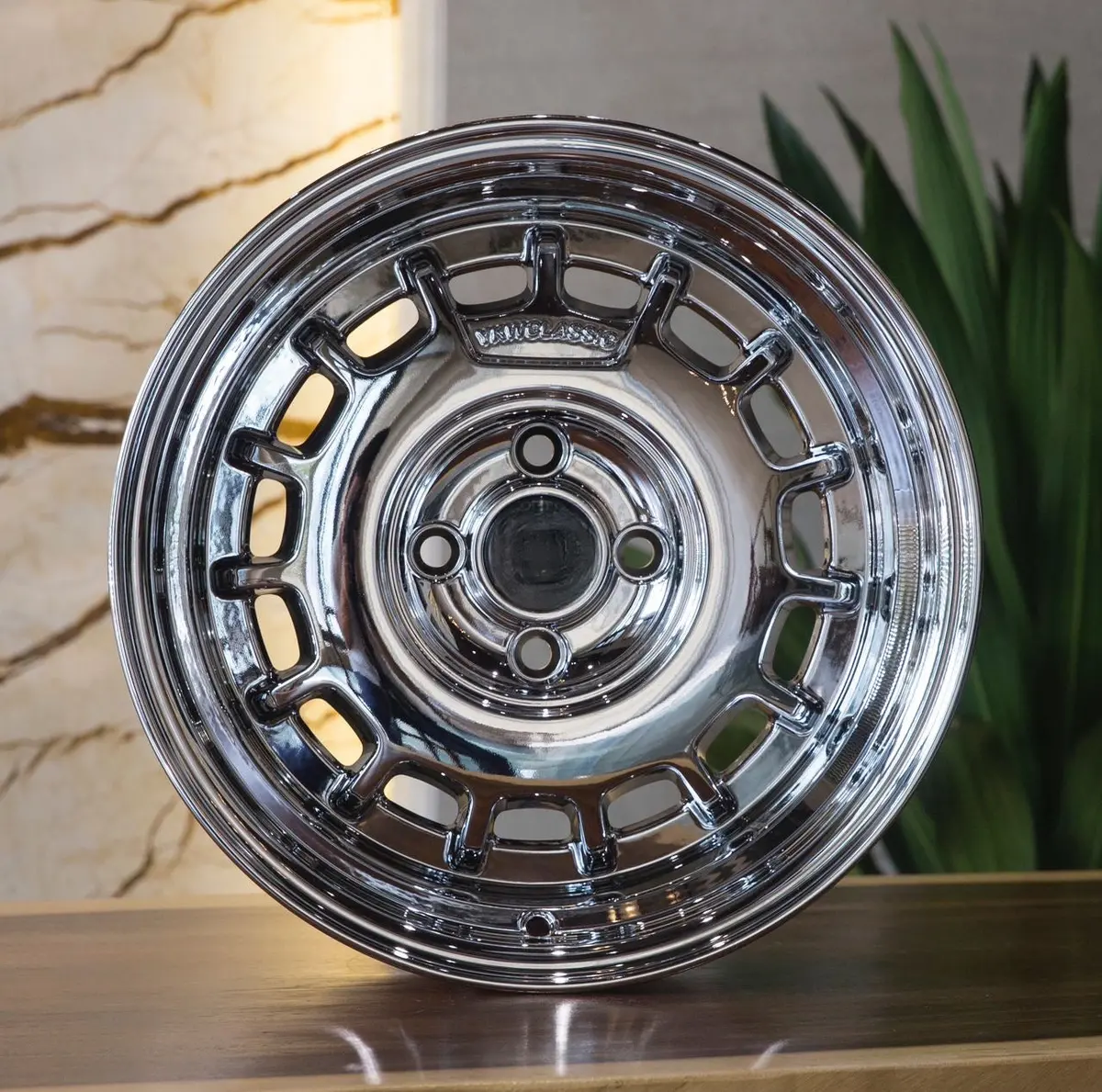 15” As- Cli 4/100 Silver Chrome 1