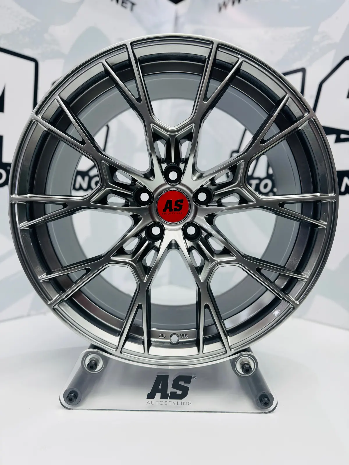 19” As-F33xl6002 Flowformed Wheels ( 5X112 Merc & Audi  ) Gunmetal 1