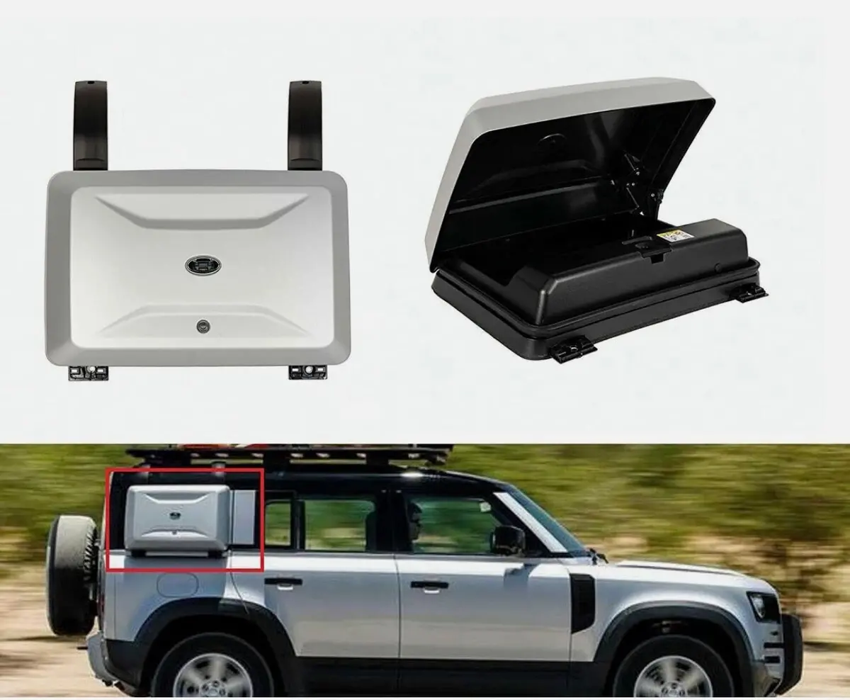 Landrover Defender 110 Side Carrier Silver 1
