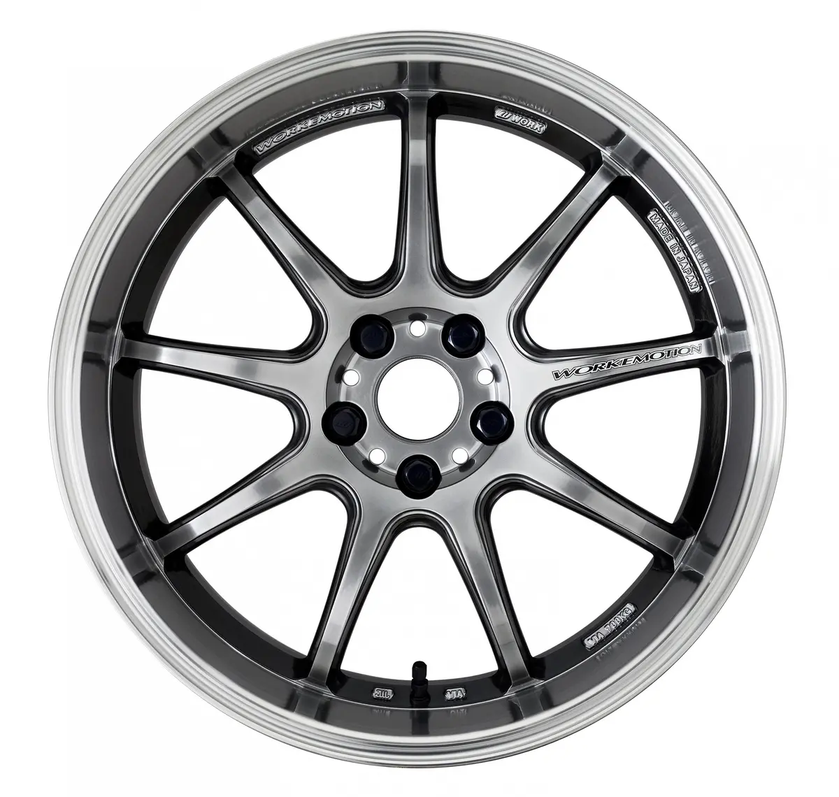 Work D9r 19X9.5 +23 Gt Silver Cut Clear 5X114.3 2