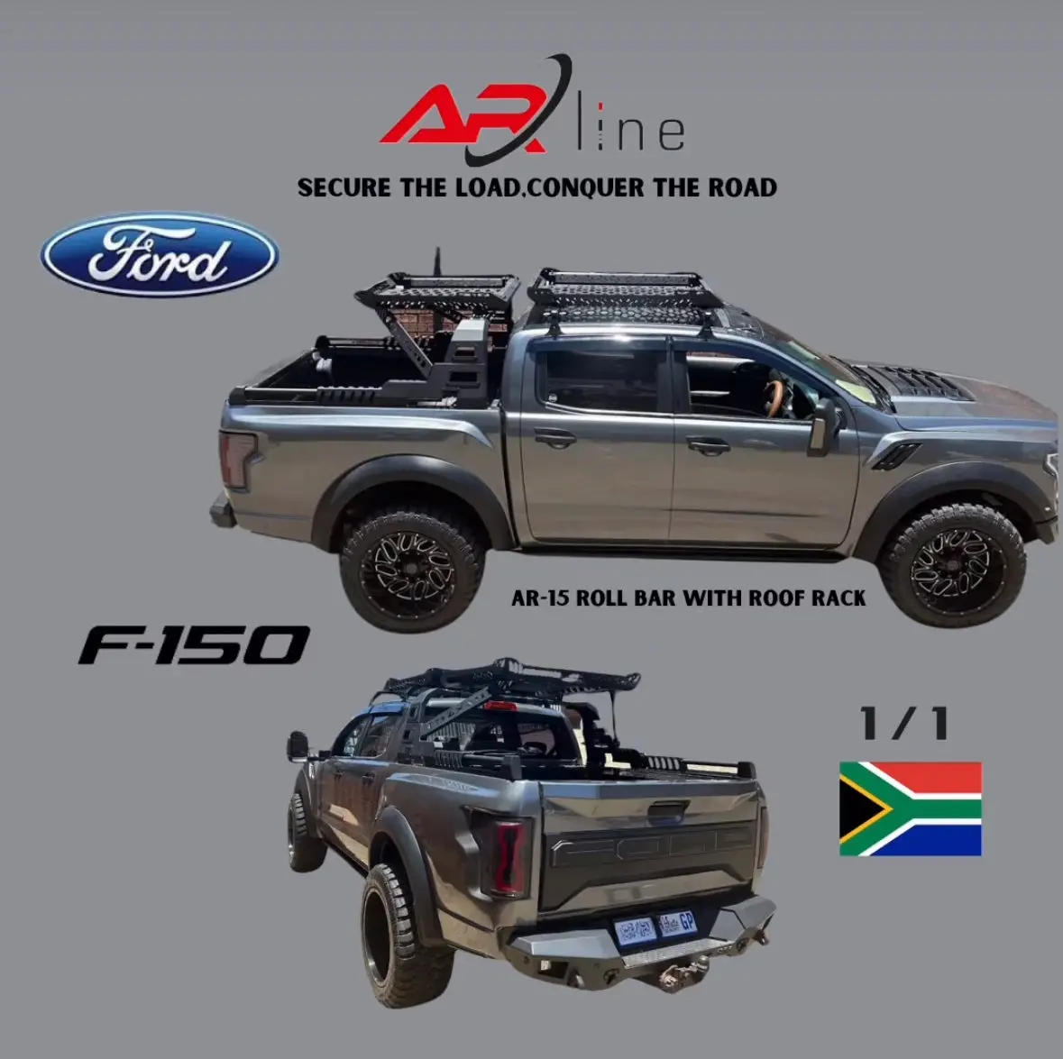 Ar-Line Ar15 Roll Bar With Carrier For Most Bakkies 1