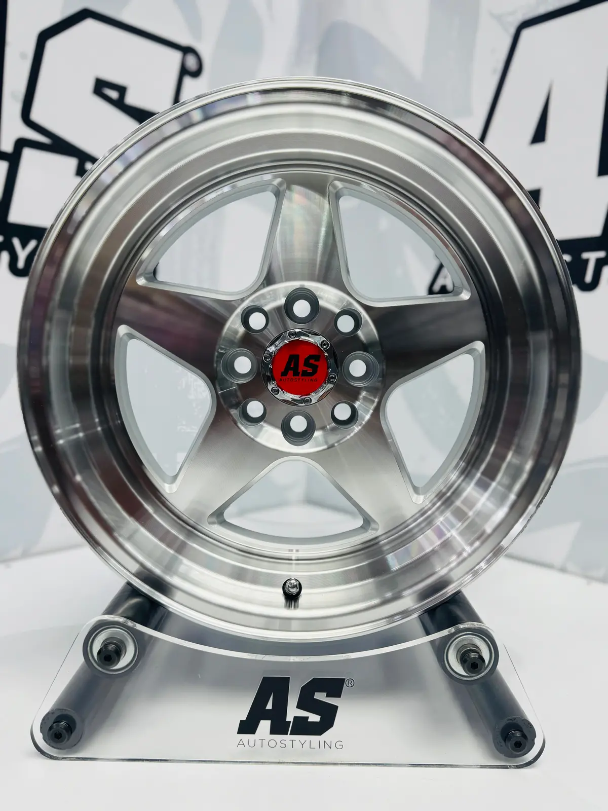 15” As- 7702 4/100 4/108 Silver Wheels 1