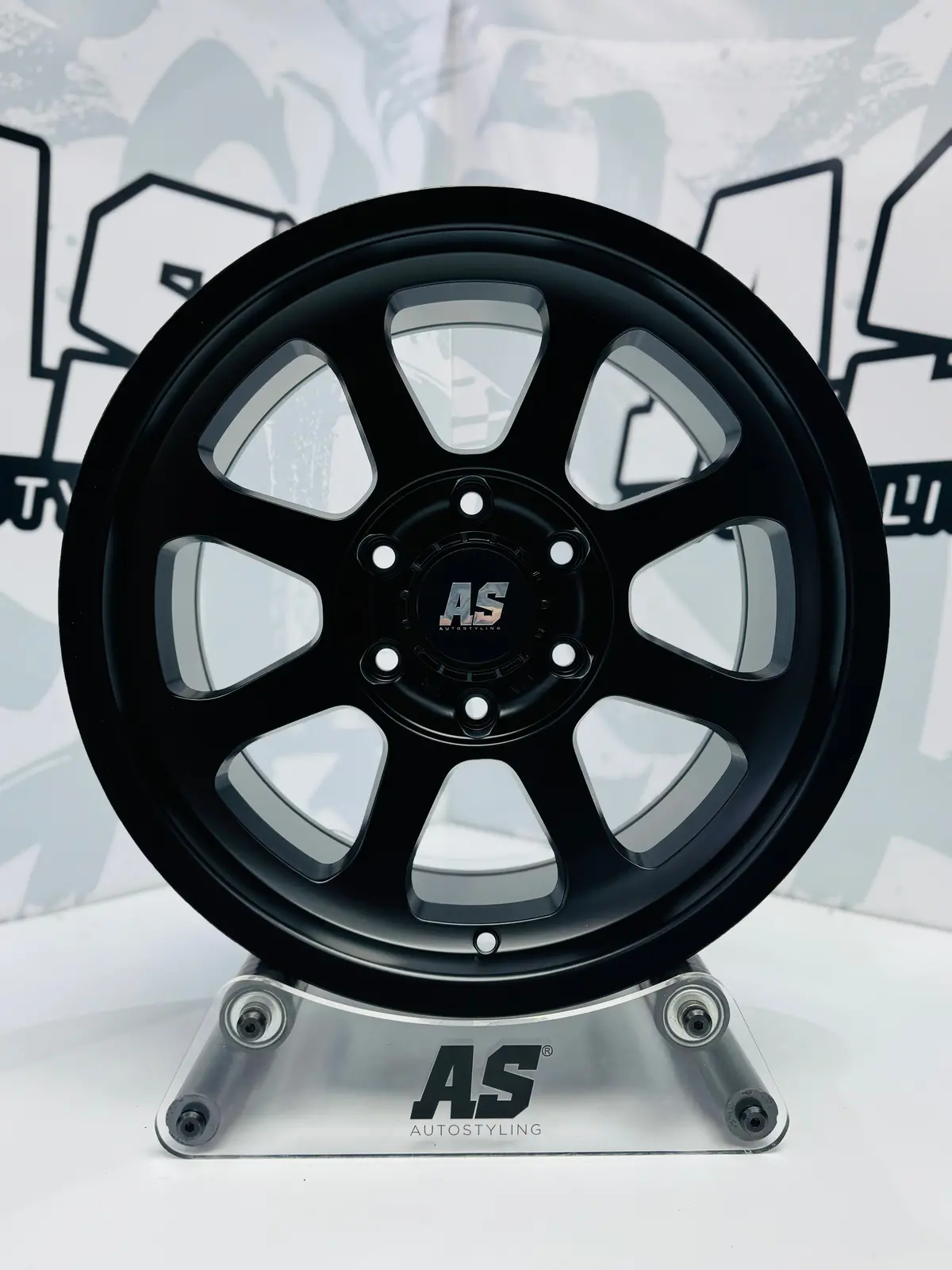 17” As-Xpf020 4X4 Rims 6/139 Pcd Matt Black 1
