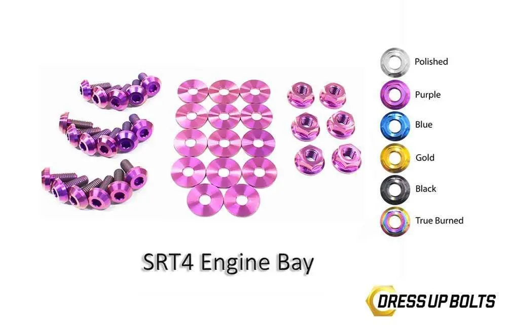 Dodge Neon Srt-4 (2003-2005) Titanium Dress Up Bolts Engine Bay Kit 1