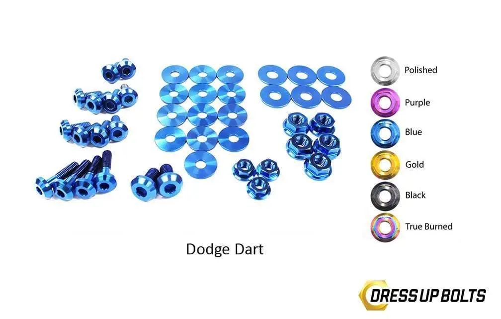 Dodge Dart (2013-2016) Titanium Dress Up Bolts Engine Bay Kit 1