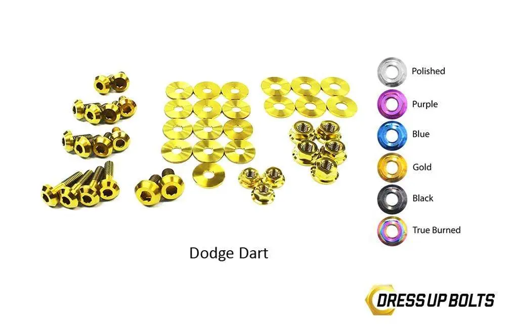 Dodge Dart (2013-2016) Titanium Dress Up Bolts Engine Bay Kit 3