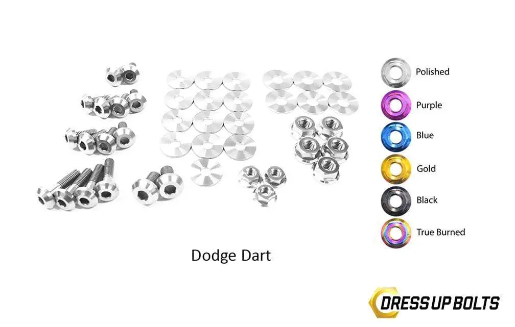 Dodge Dart (2013-2016) Titanium Dress Up Bolts Engine Bay Kit 6