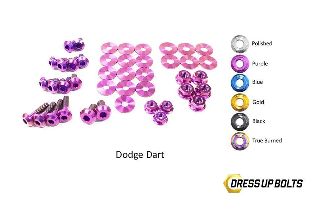 Dodge Dart (2013-2016) Titanium Dress Up Bolts Engine Bay Kit 5