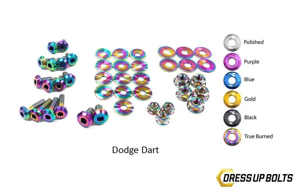 Dodge Dart (2013-2016) Titanium Dress Up Bolts Engine Bay Kit 4