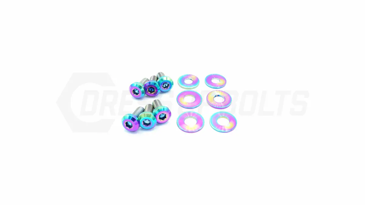 Dress Up Bolts Titanium Hardware Hood Kit - Dodge Charger (2015+) 1