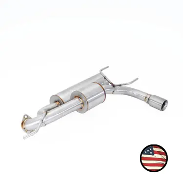 Axleback Exhaust - 2013-2017 Crosstrek Xv - Dual Chamber With 5" Muffler - Single Exit - 3" Double Wall Tip 1