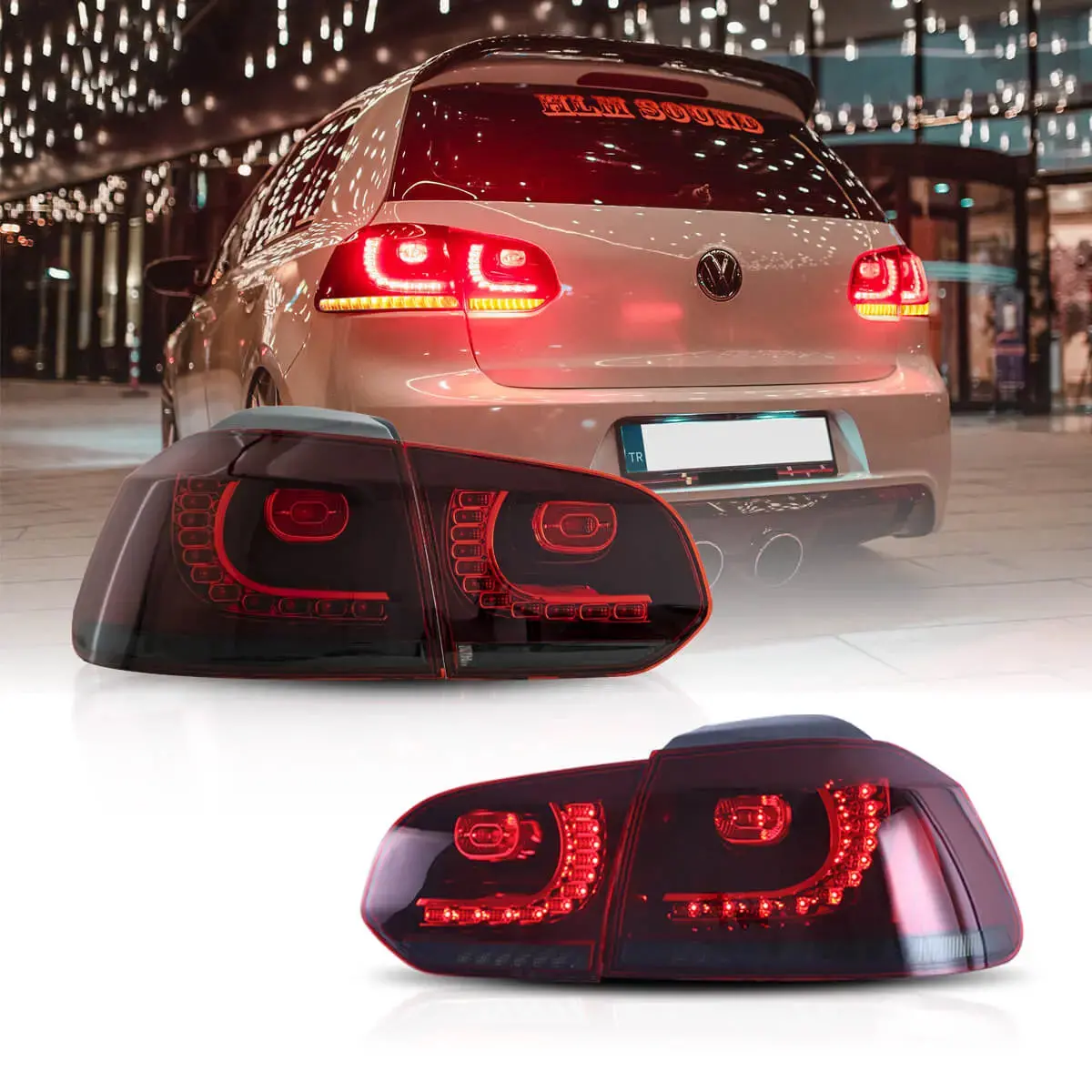 Vw Golf 6 Mk6 Incl Gti 2008-2013 Vland Tail-Lights With Sequential Indicators 1