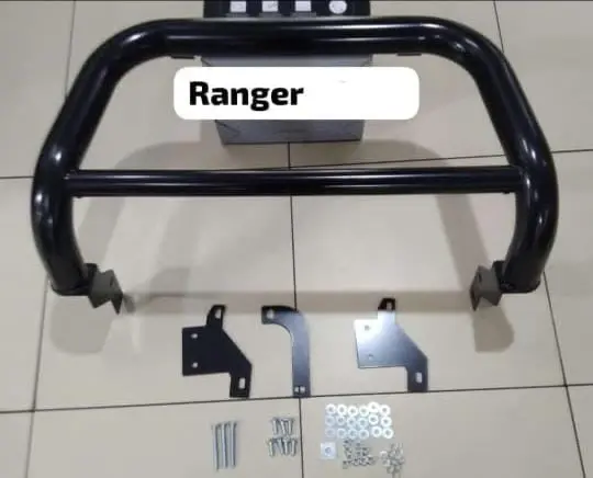Ford Ranger T6 2012-2015 Non Pdc Nudge Bar Black 1
