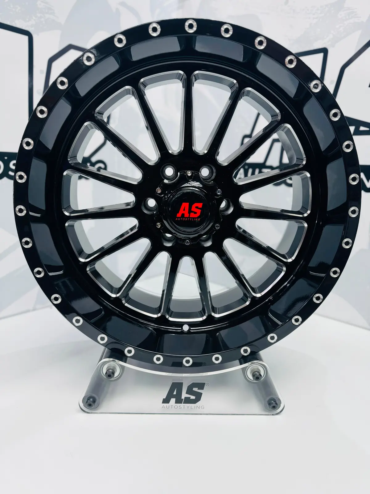 20” As-F992021 6/139 Black Bakkie Rims 1
