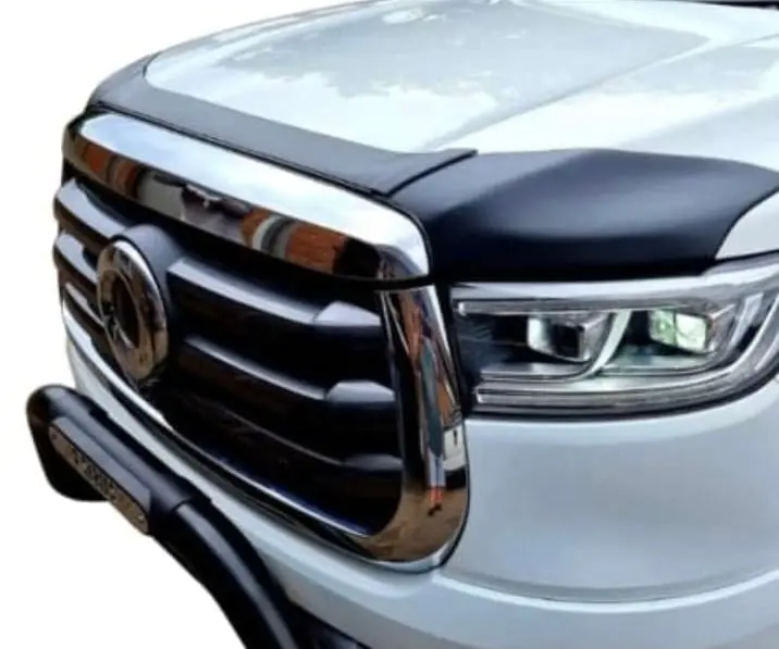 P Series Passenger  Bonnet Guard Stick On Matt Black 1