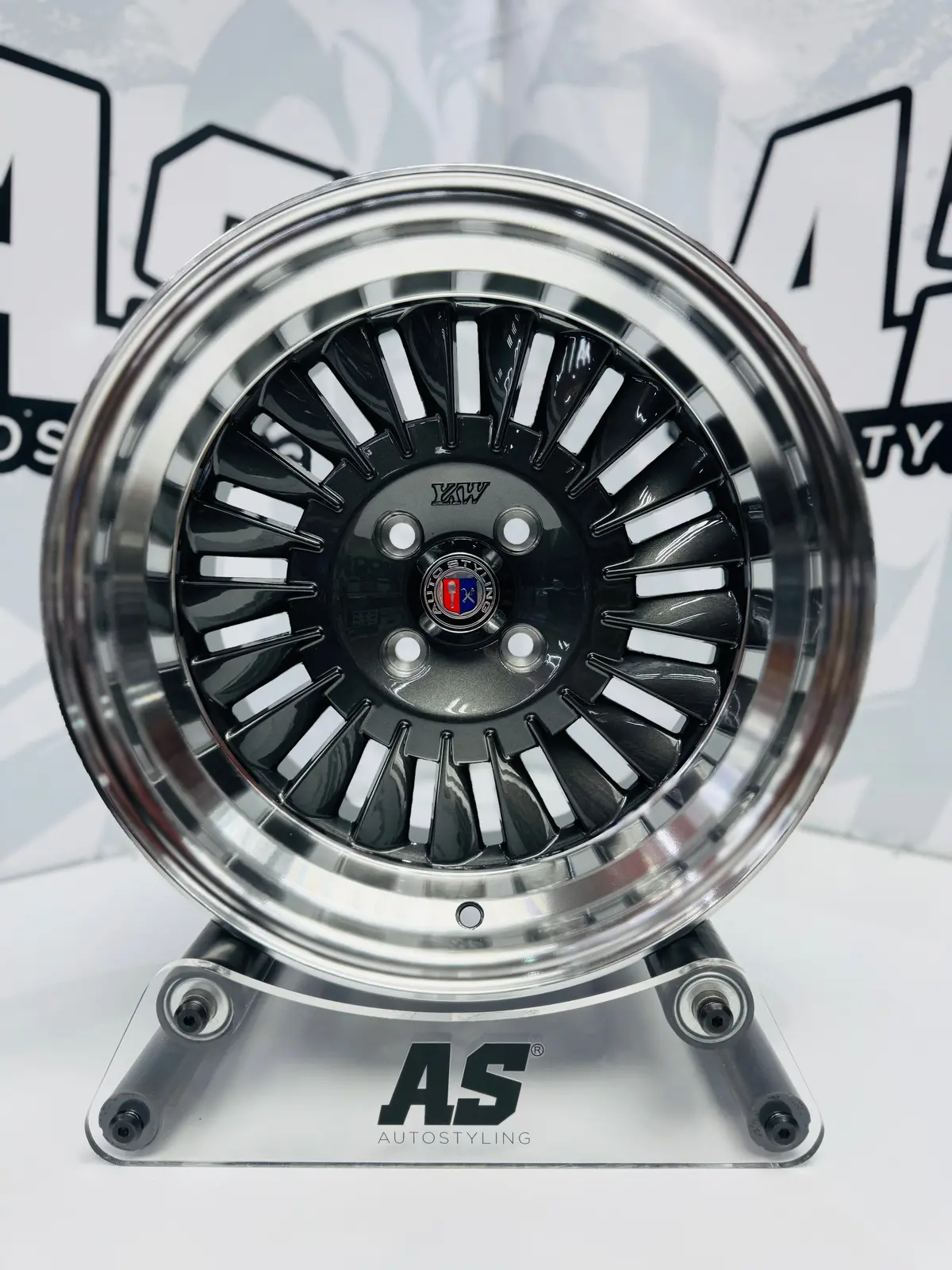 15” As-Piri 4/100 Gunmetal Wheels 1