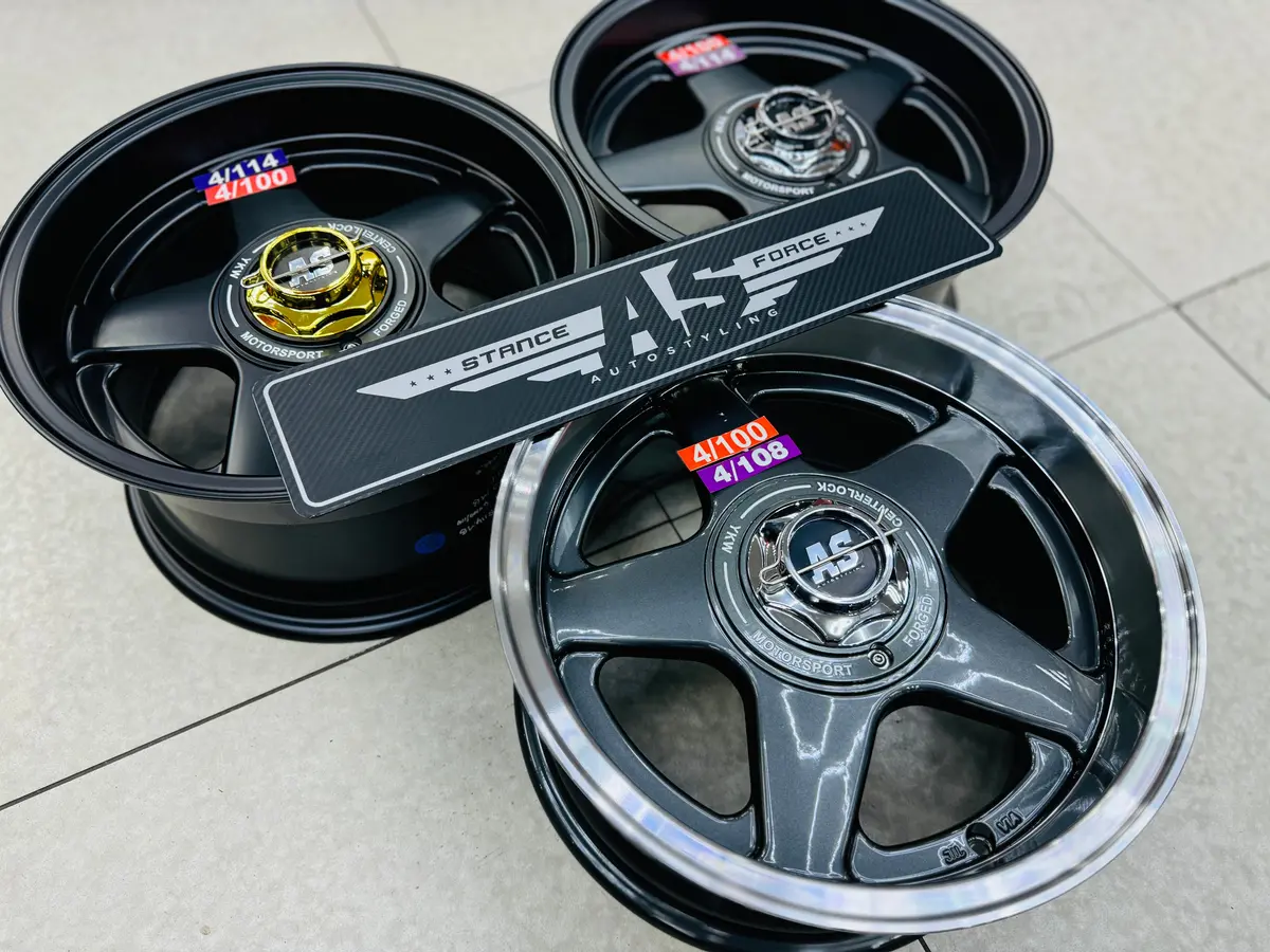 15” As 5666 360 4X100 4X108 4X114 ( No Studs ) 3