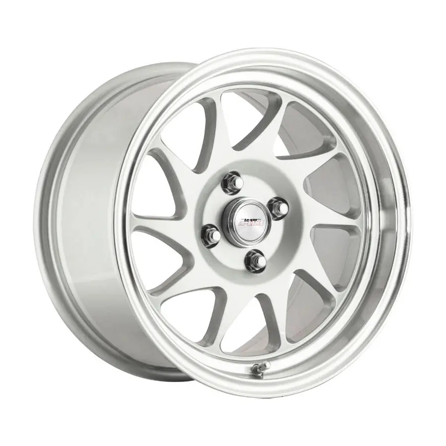 15″ A-Line Raiden 4/100 Satin Silver Machined Lip Alloy Wheels 1