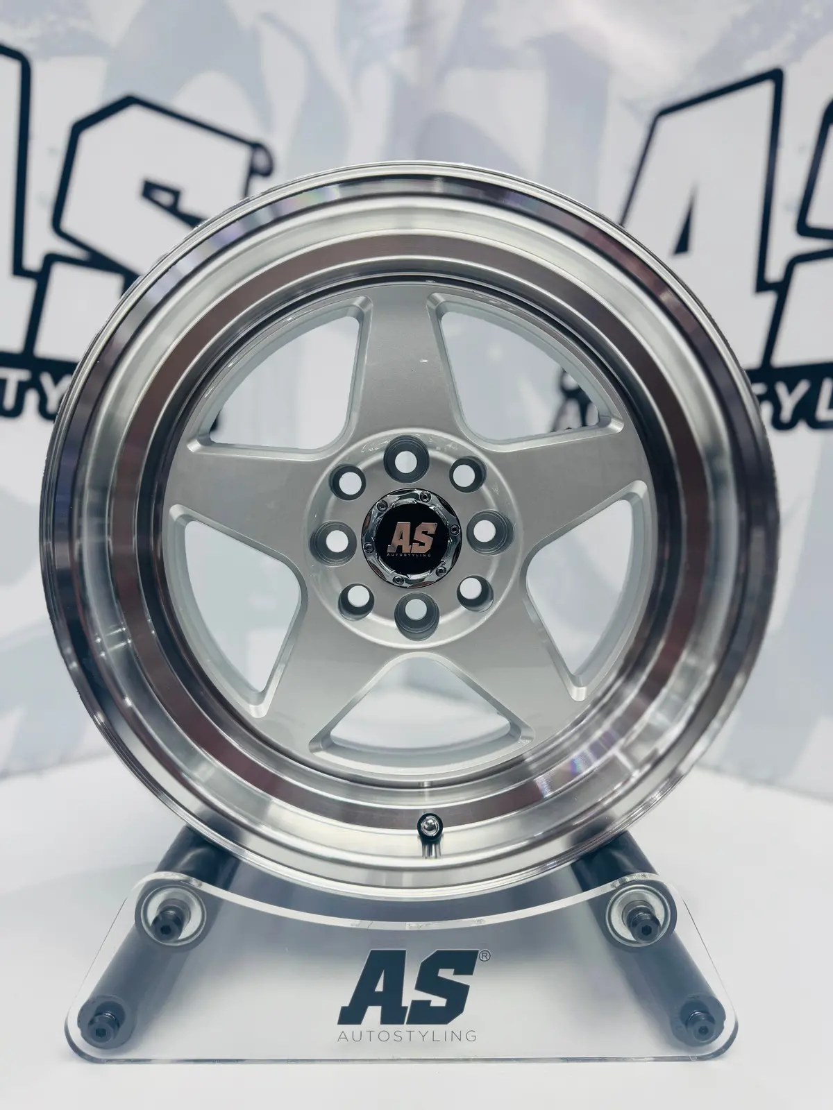 15” As- 7701 4/100 4/108 Silver Wheels 1
