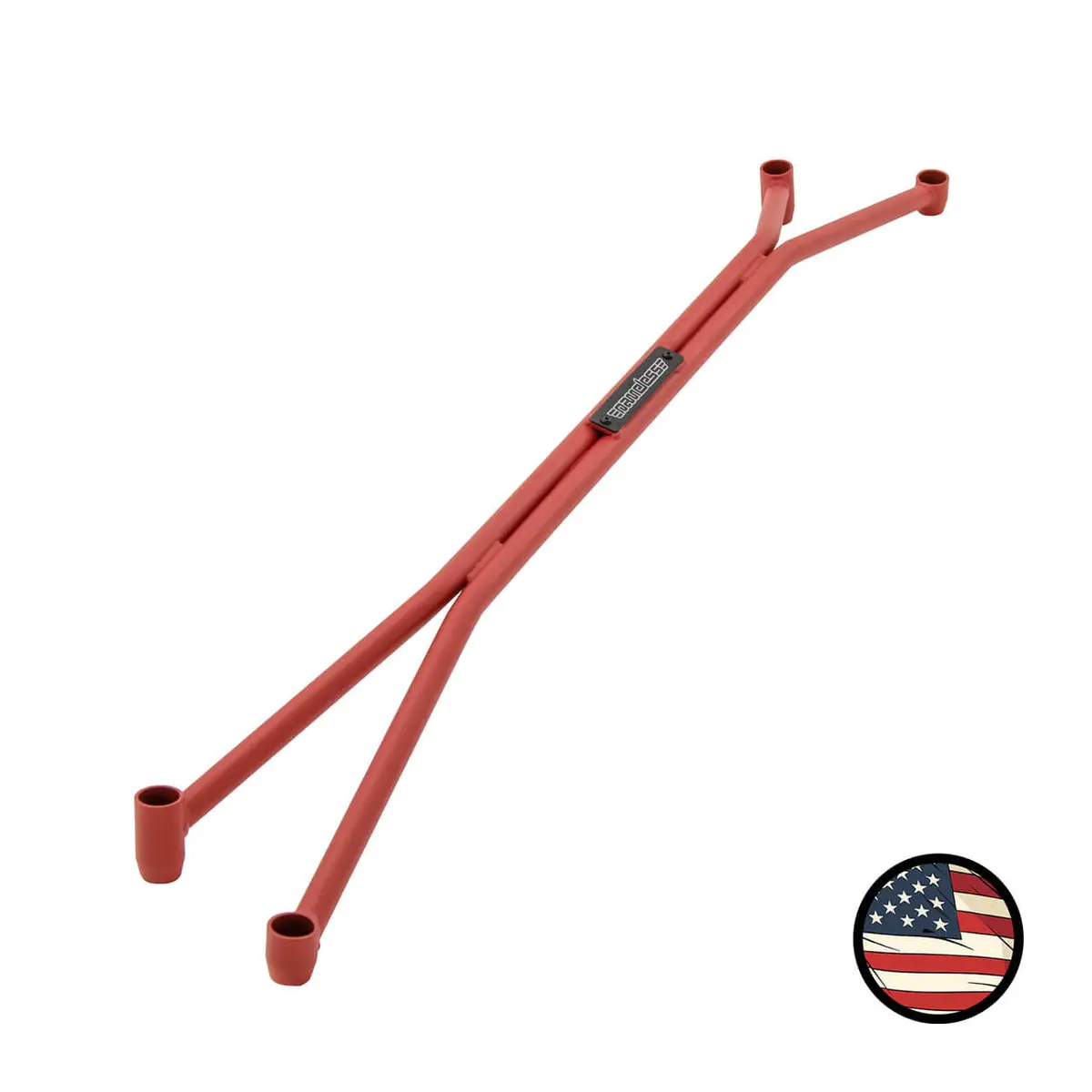 Front Strut Tower Brace - 2003-2008 Forester - Wrinkle Red 1