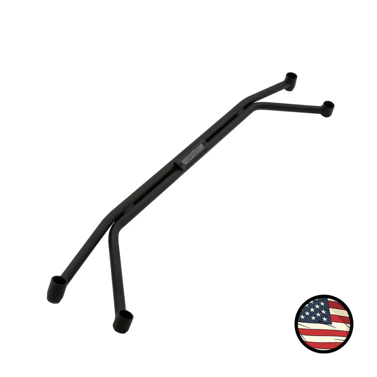 Front Strut Tower Brace - 1993-2001 Gc Impreza - Wrinkle Black 1