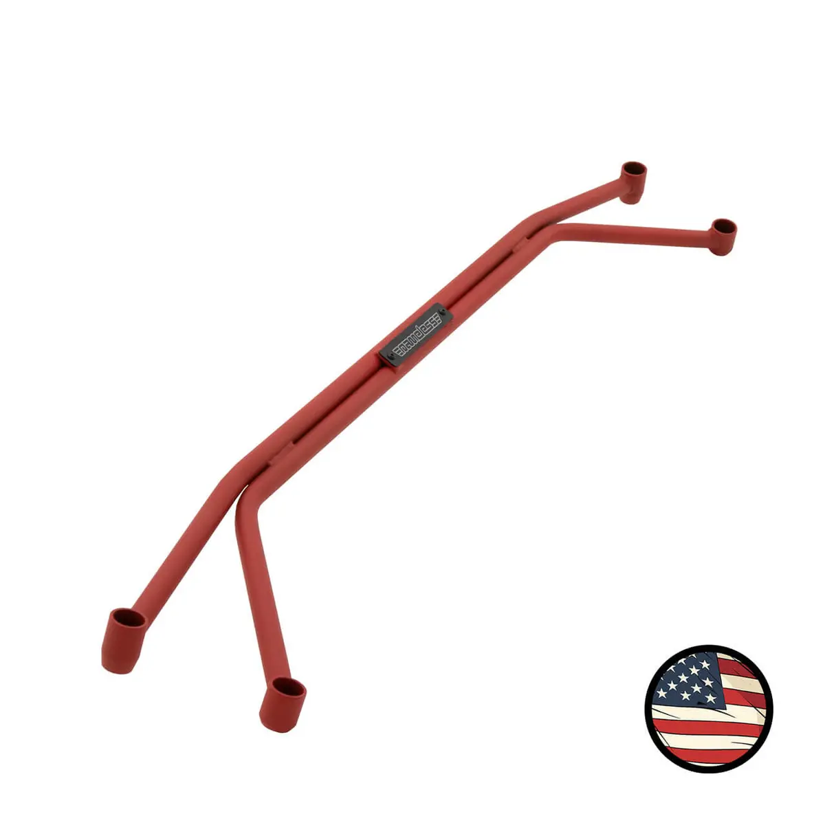 Front Strut Tower Brace - 1993-2001 Gc Impreza - Wrinkle Red 1