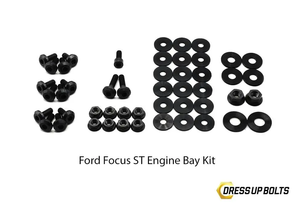 Ford Focus St (2011-2014) Titanium Dress Up Bolt Engine Bay Kits 4