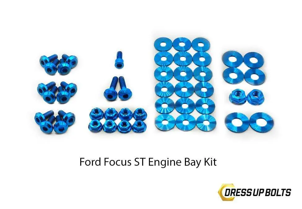 Ford Focus St (2011-2014) Titanium Dress Up Bolt Engine Bay Kits 4