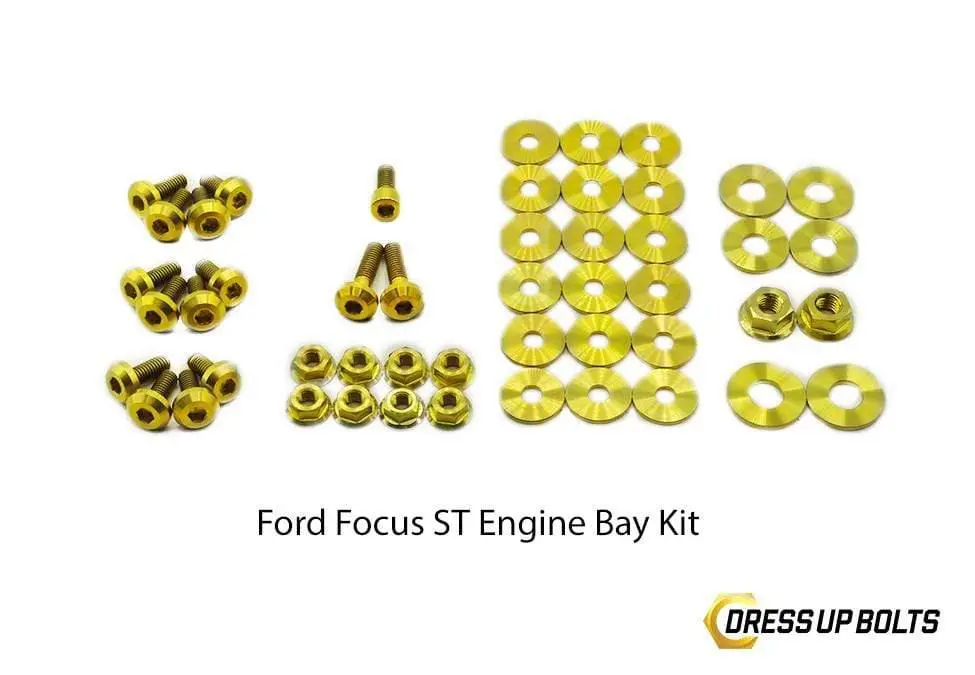 Ford Focus St (2011-2014) Titanium Dress Up Bolt Engine Bay Kits 2
