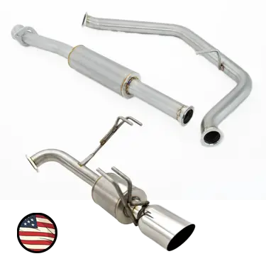 Catback Exhaust - 2025+ Subaru Forester  - 5" Muffler - 4" Single Wall Tip 1