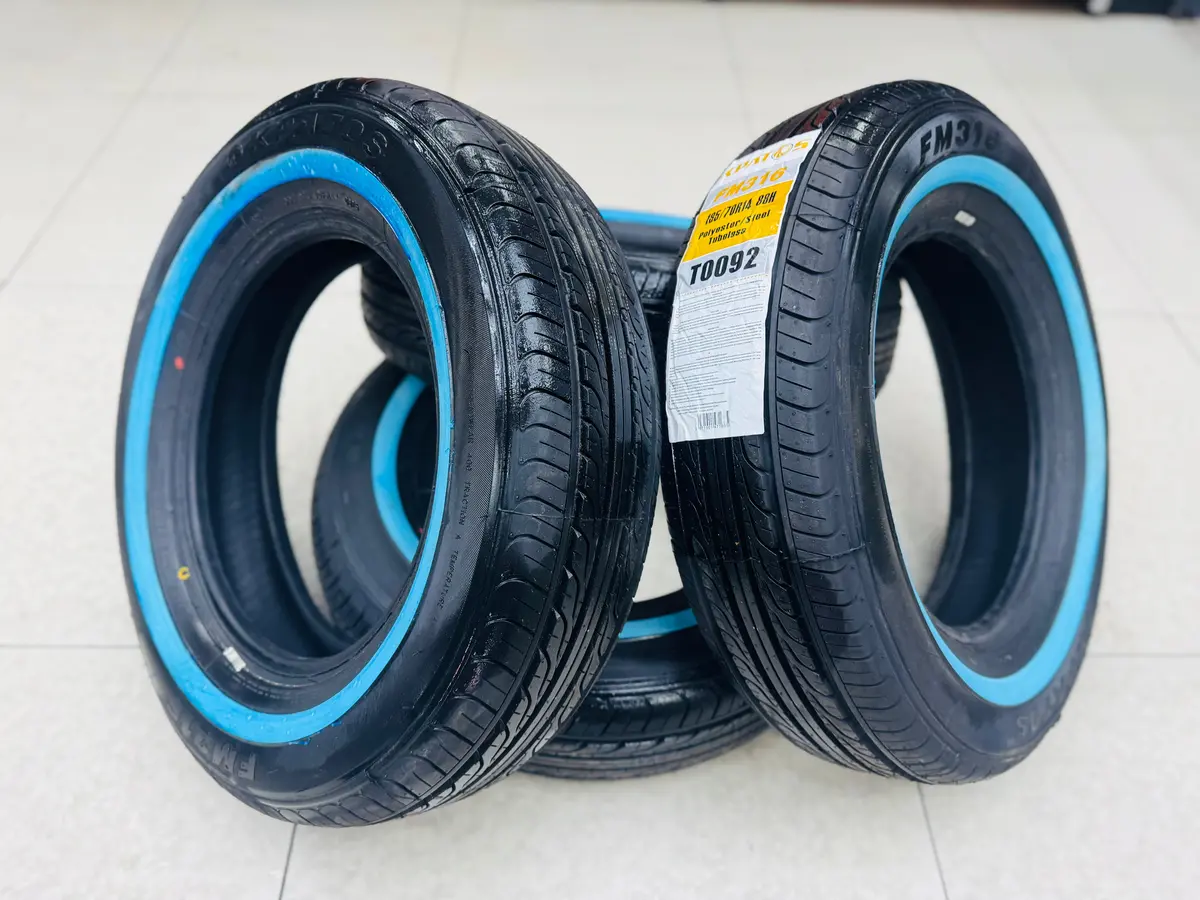 185/70/14 Kpatos White Wall Tyres 1