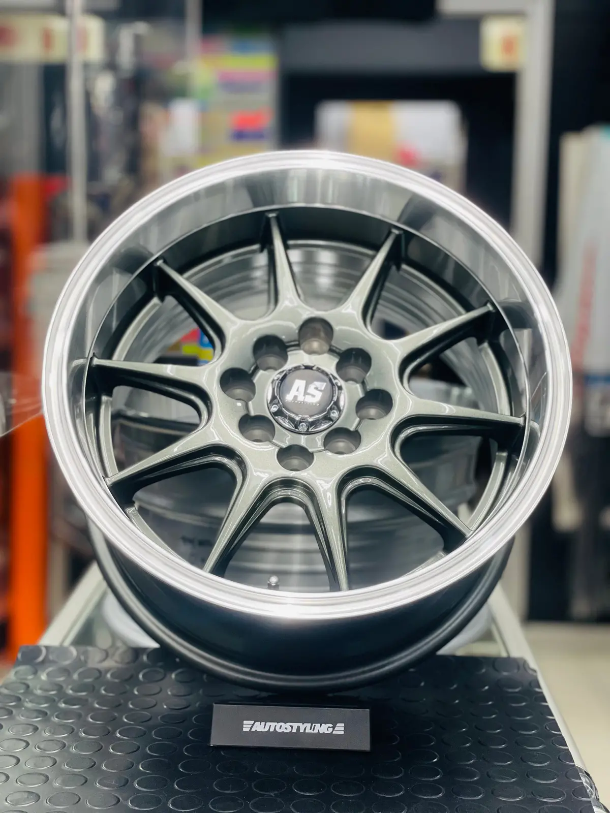 15” As- 7581 4/100 4/114 Gunmetal Wheels 1