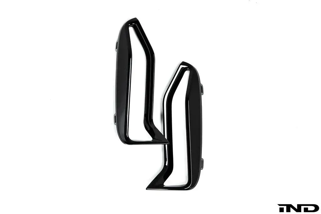 Bmw G20 3-Series Pre-Lci M-Sport Front Bumper Grille Trim Set - Gloss Black 1