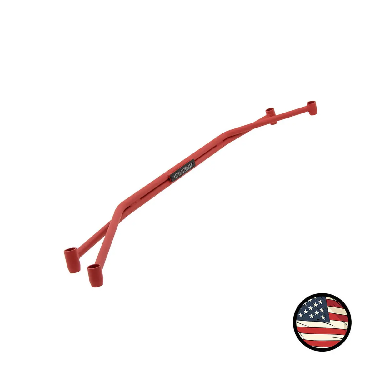 Front Strut Tower Brace - 2008-2014 Subaru Wrx/Sti - Wrinkle Red 1