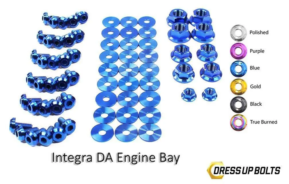 Acura Integra Da (1989-1993) Titanium Dress Up Bolts Full Engine Bay Kit 1