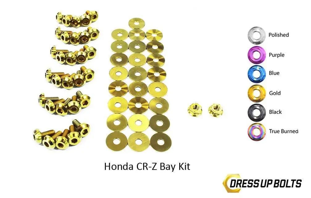 Honda Cr-Z Crz (2011-2015) Titanium Ti Dress Up Bolts Engine Bay Kit 1