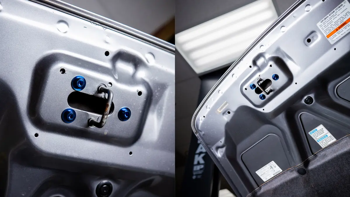 Dress Up Bolts Titanium Hardware Hood Kit - Honda S2000 (2000-2009) 4