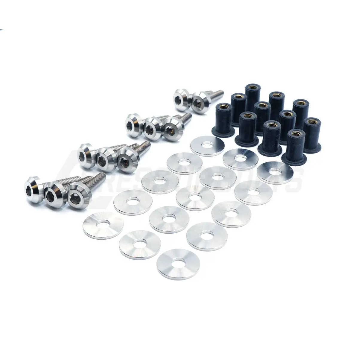 Dress Up Bolts Titanium Hardware Plastic Clip Delete Kit - Honda Civic Si (2022+) 1