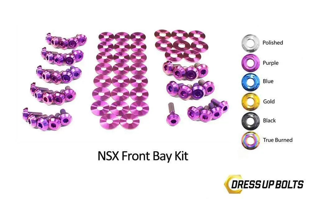 Acura Nsx (1990-2005) Titanium Dress Up Bolts Front Bay Kit 1
