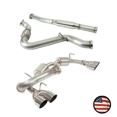 Catback Exhaust - 2011-2014 Sti And Wrx Sedan - 5" Muffler - 3.5" Single Wall Tips 1