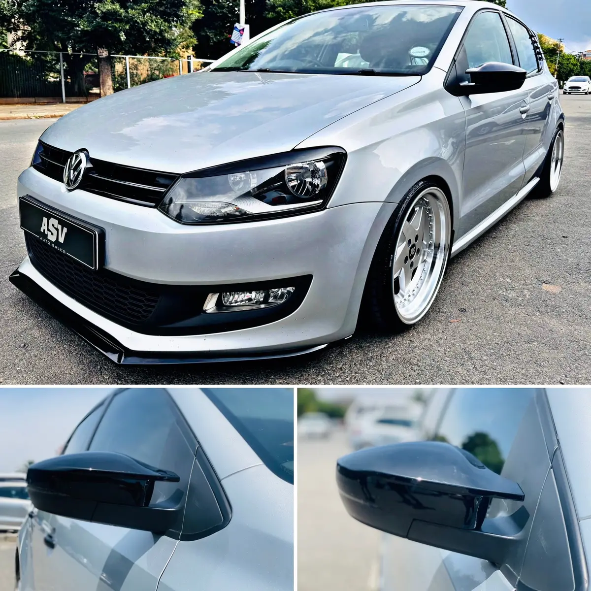 Vw Polo 6 Gloss Black Batman Style Mirror Covers 1