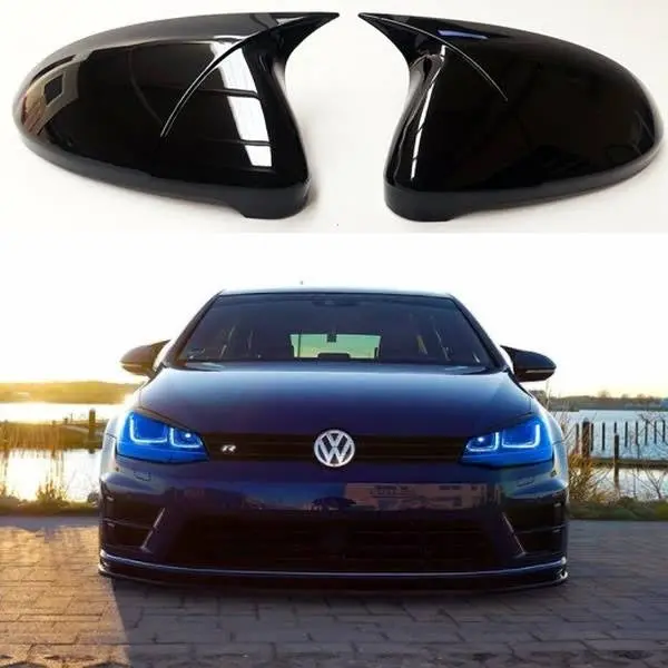 Vw Golf Mk 7 M4 / Batman Mirror Covers Gloss Black 1