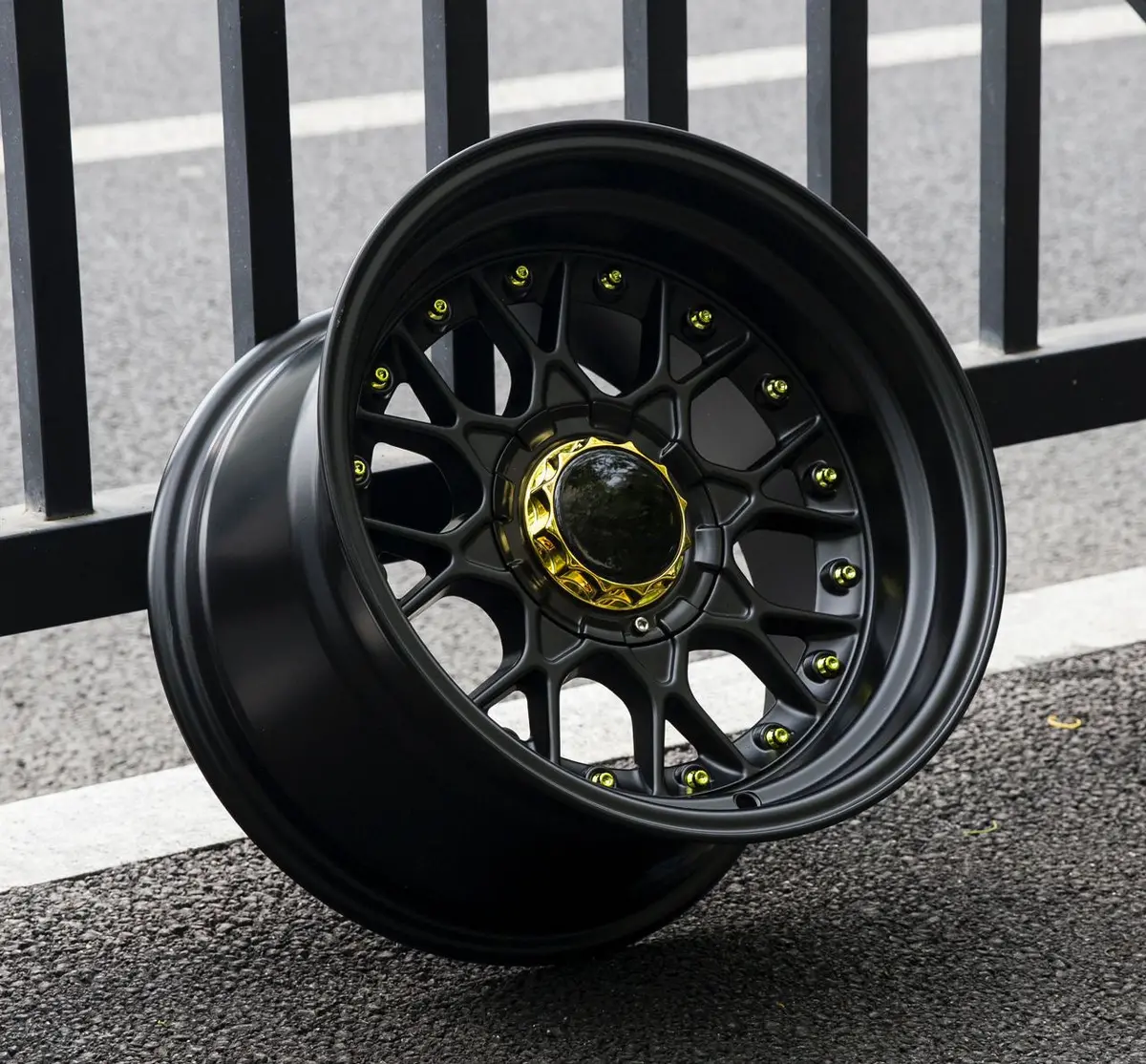 15'' As- Rc2 Full Matt Black  4/100 4/114 1