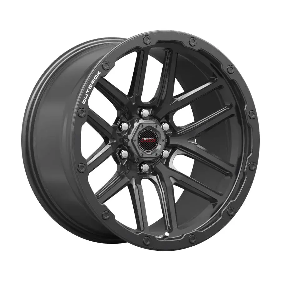 18″ A-Line Bounty 6/139 Satin Black Alloy Wheels 1