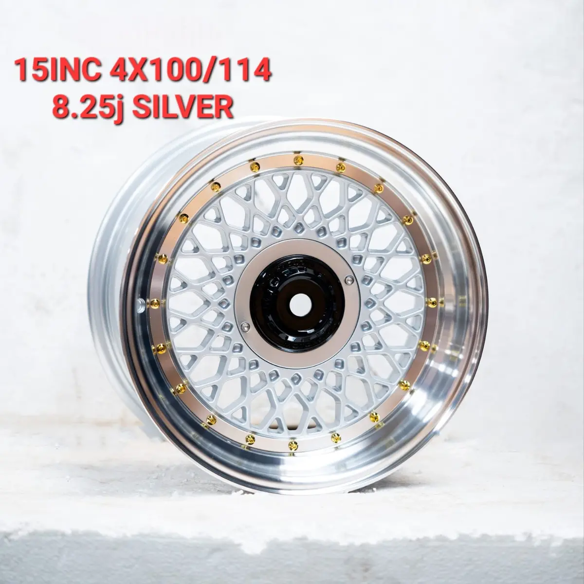 15” As- Motorsport Mesh 4/100 4/114 Silver 1